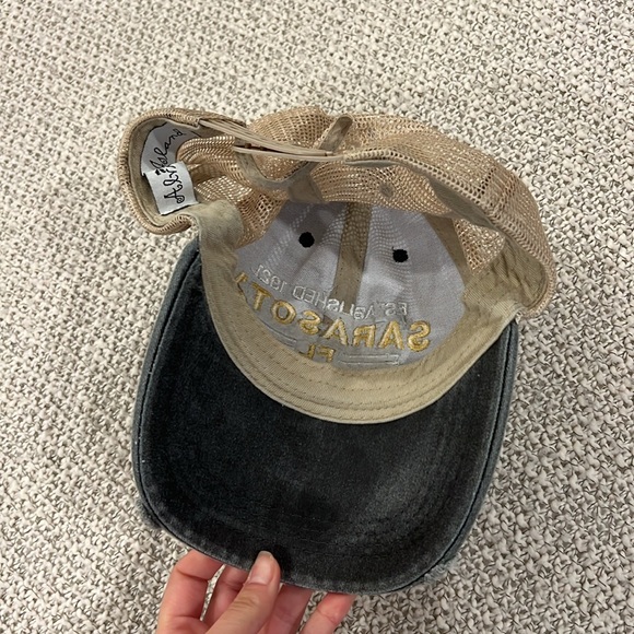 Sarasota FL Classic Collection Black and Brown Cap - Picture 3 of 4